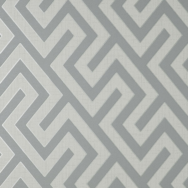 Purchase FD43071 Brewster Wallpaper, Meander Light Grey Geo - Medley