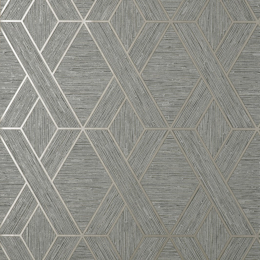 Purchase FD43152 Brewster Wallpaper, Malcolm Grey Geo - Medley