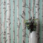 Purchase FD43293 Brewster Wallpaper, Chester Aqua Birch Trees - Medley1