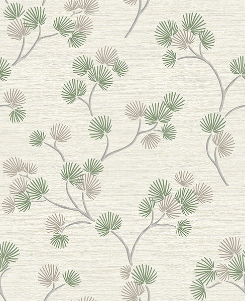 Purchase FD43310 Brewster Wallpaper, Kira Green Trail - Medley