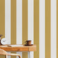 Purchase FD43455 Brewster Wallpaper, Tavish Mustard Stripe - Medley12