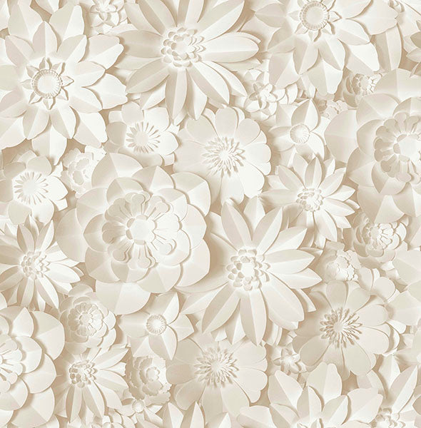 Purchase FD43604 Brewster Wallpaper, Dacre Cream Floral - Medley