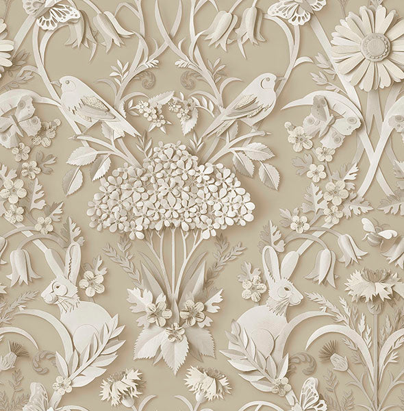 Purchase FD43606 Brewster Wallpaper, Fae Neutral Woodland - Medley