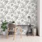 Purchase FD43612 Brewster Wallpaper, Gabriela Grey Floral - Medley12