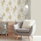 Purchase FD43672 Brewster Wallpaper, Aisla Yellow Wisteria - Medley12