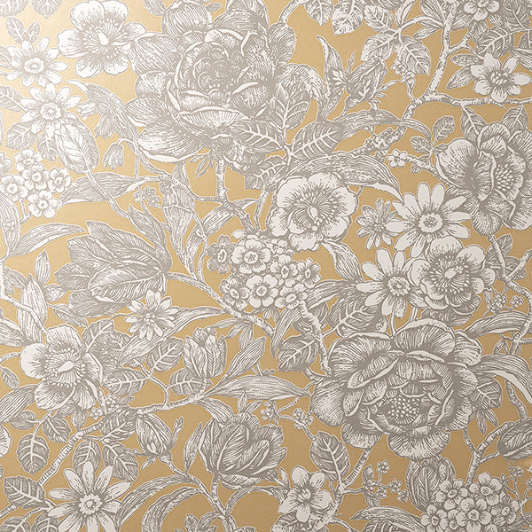 Purchase FD43776 Brewster Wallpaper, Hedgerow Honey Floral Trails - Medley
