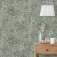 Purchase FD43777 Brewster Wallpaper, Hedgerow Green Floral Trails - Medley12