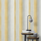 Purchase FD43779 Brewster Wallpaper, Freya Yellow Washed Stripe - Medley1