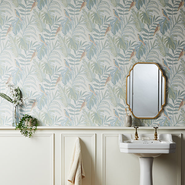 Purchase FD43780 Brewster Wallpaper, Cleo Pastel Tropical - Medley1