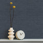 Purchase FD43787 Brewster Wallpaper, Miya Dark Blue Faux Grasscloth - Medley1