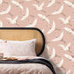 Purchase FD43792 Brewster Wallpaper, Cosette Blush Cranes - Medley1