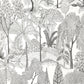 Purchase FD43793 Brewster Wallpaper, Lilou White Tropical Island - Medley