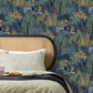Purchase FD43794 Brewster Wallpaper, Lilou Navy Tropical Island - Medley12
