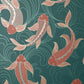 Purchase FD43796 Brewster Wallpaper, Dashiell Teal Decorative Fish - Medley