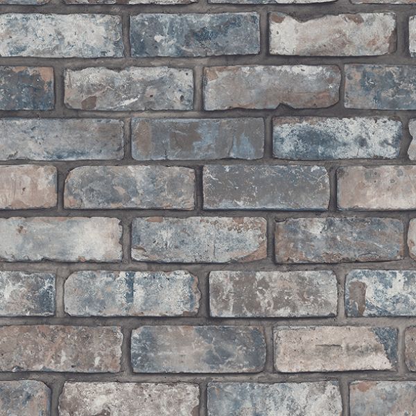 Purchase FD43799 Brewster Wallpaper, Darren Grey Loft Brick - Medley