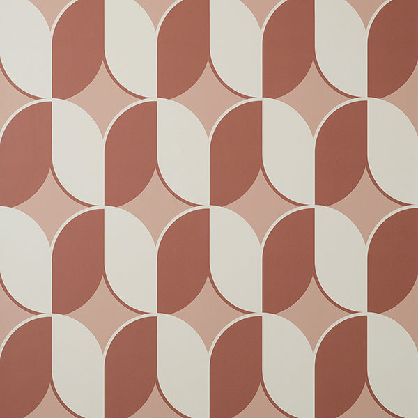 Purchase FD43800 Brewster Wallpaper, Lindy Blush Retro Geo - Medley