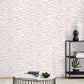 Purchase FD43802 Brewster Wallpaper, Shoshana Pink Modern Zebra - Medley1