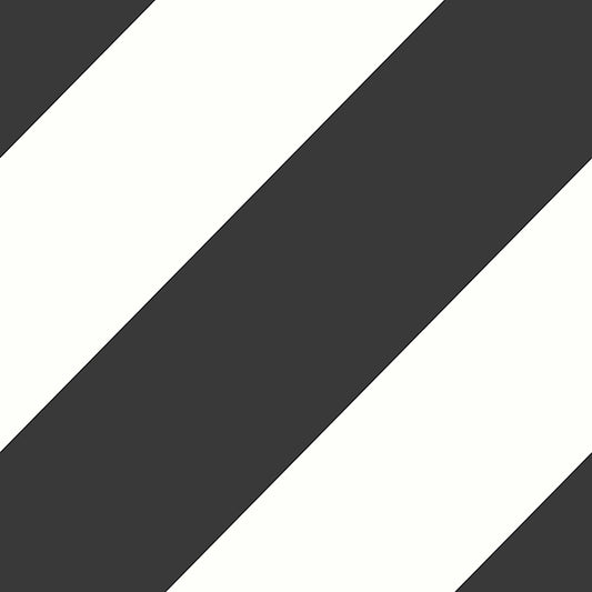Purchase FD43804 Brewster Wallpaper, Zander Black Modern Diagonal - Medley