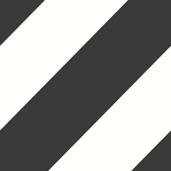 Purchase FD43804 Brewster Wallpaper, Zander Black Modern Diagonal - Medley