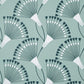 Purchase FD43805 Brewster Wallpaper, Wilder Light Blue Fanning Flower - Medley