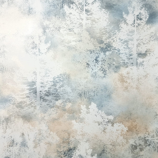 Purchase FD43813 Brewster Wallpaper, Willem Blue Tree - Medley