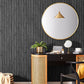 Purchase FD43821 Brewster Wallpaper, Manolo Black Wooden Slat - Medley1