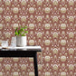 Purchase FD43823 Brewster Wallpaper, Issey Red Floral - Medley12