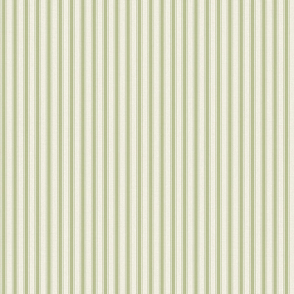 Purchase FD43828 Brewster Wallpaper, Chirico Green Ticking Stripe - Medley