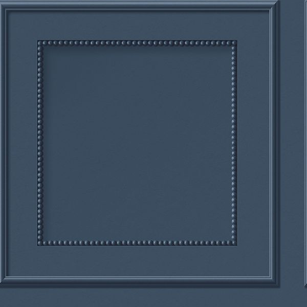 Purchase FD43829 Brewster Wallpaper, Cezanne Dark Blue Beaded Panel - Medley