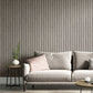 Purchase FD43831 Brewster Wallpaper, Manolo Grey Wooden Slat - Medley12