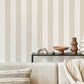 Purchase FD43835 Brewster Wallpaper, Tavish Neutral Stripe - Medley1