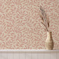 Purchase FD43840 Brewster Wallpaper, Marin Blush Leaf Trail - Medley1