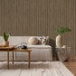 Purchase FD43842 Brewster Wallpaper, Manolo Brown Wooden Slat - Medley12
