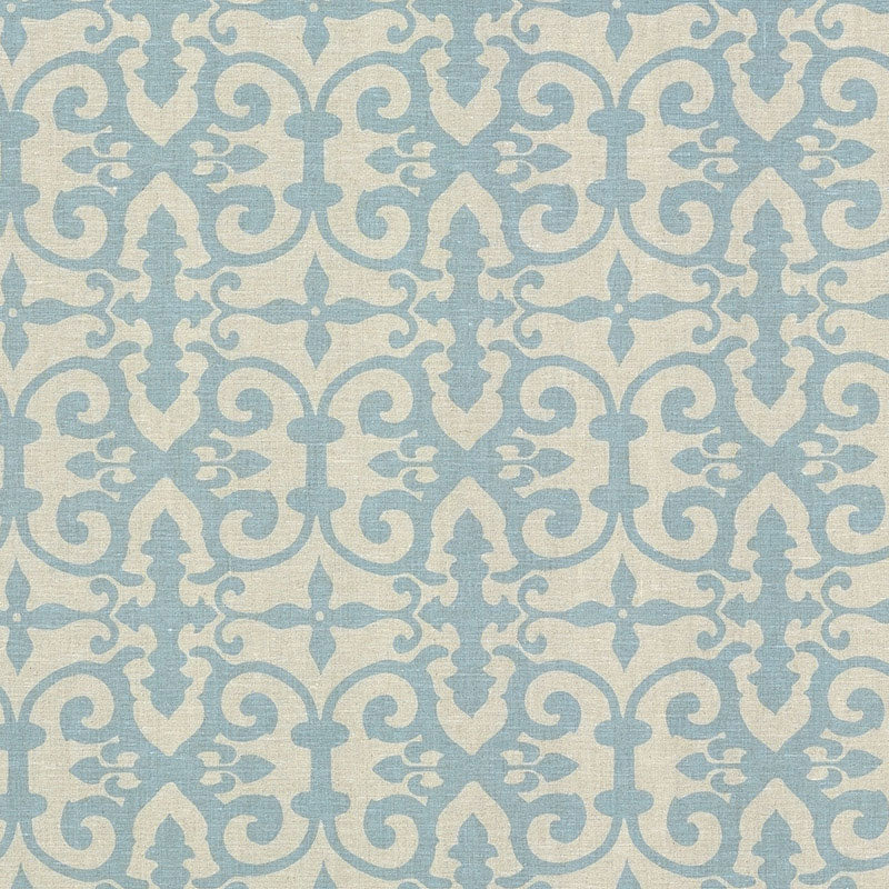 Search FERN001 Ferne Park Blue by Schumacher Fabric