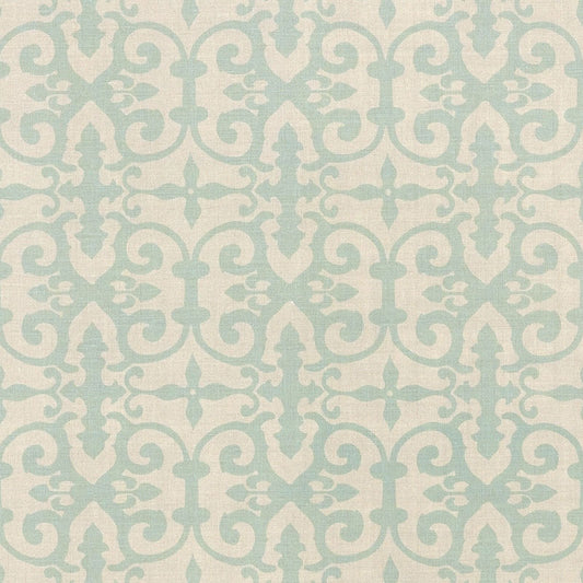 Buy FERN003 Ferne Park Aqua by Schumacher Fabric