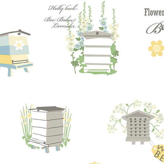Purchase Fk34423 | Fresh Kitchens 5, Green Bee Hive - Norwall Wallpaper