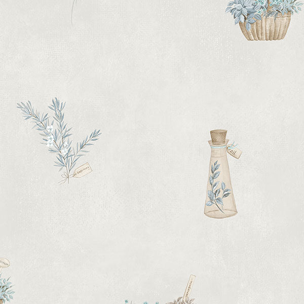 Purchase Fk34431 | Fresh Kitchens 5, Blue Floral - Norwall Wallpaper