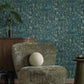 Purchase Fm1001 | Formations, Gilded Plume Teal - York Wallpaper