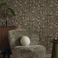 Purchase Fm1004 | Formations, Gilded Plume Black - York Wallpaper