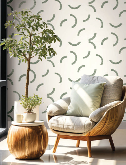 Purchase Fm1021 | Formations, Lunula Green - York Wallpaper