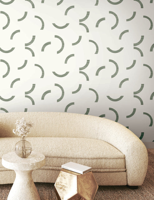 Purchase Fm1021 | Formations, Lunula Green - York Wallpaper