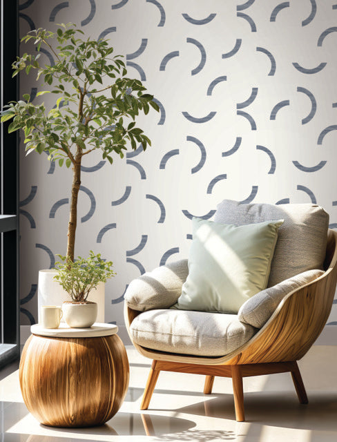 Purchase Fm1023 | Formations, Lunula Navy - York Wallpaper