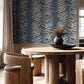 Purchase Fm1043 | Formations, Leaf Column Navy - York Wallpaper