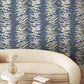 Purchase Fm1043 | Formations, Leaf Column Navy - York Wallpaper