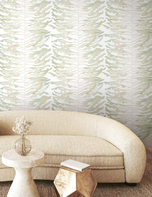 Purchase Fm1045 | Formations, Leaf Column Green - York Wallpaper