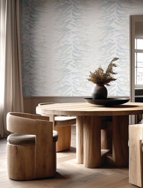 Purchase Fm1046 | Formations, Leaf Column Spa Blue - York Wallpaper