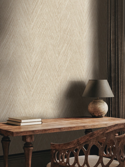 Purchase Fm1053 | Formations, Thatched Chevron Terracotta - York Wallpaper