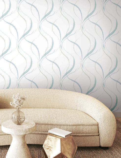 Purchase Fm1094 | Formations, Ink Flow Seaglass - York Wallpaper