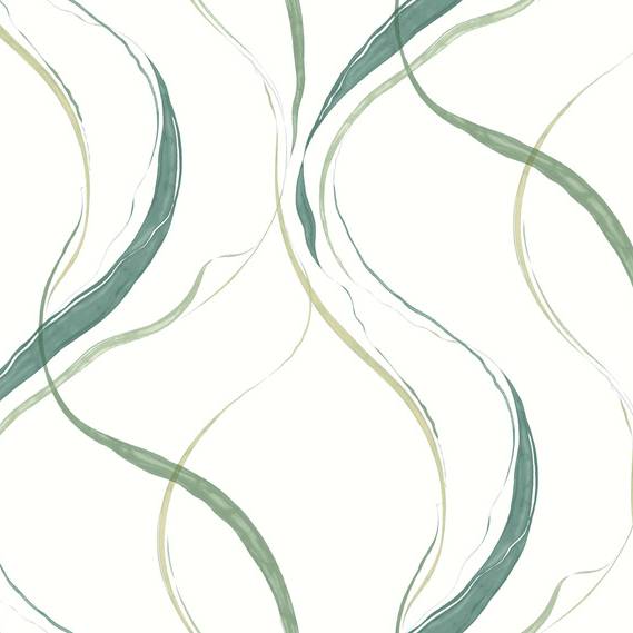 Purchase Fm1095 | Formations, Ink Flow Green - York Wallpaper