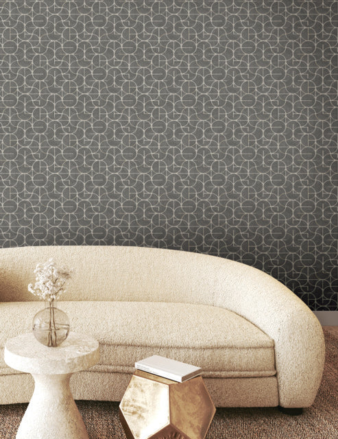 Purchase Fm1104 | Formations, Looking Glass Charcoal - York Wallpaper